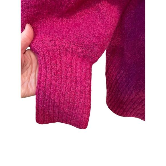 Nine West Women's 2XL Fuchsia Mock Neck Oversized Sweater Pullovers - Picture 4 of 9